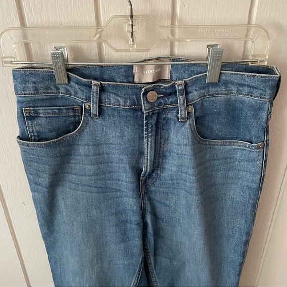 Everlane High-Rise Medium Wash Cotton Blend Jeans - Picture 2 of 5